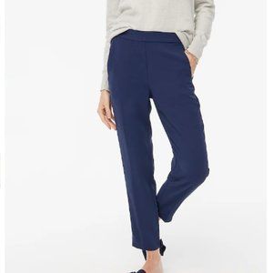 NWT J. Crew Jamie Navy Pant with Elastic Waist
